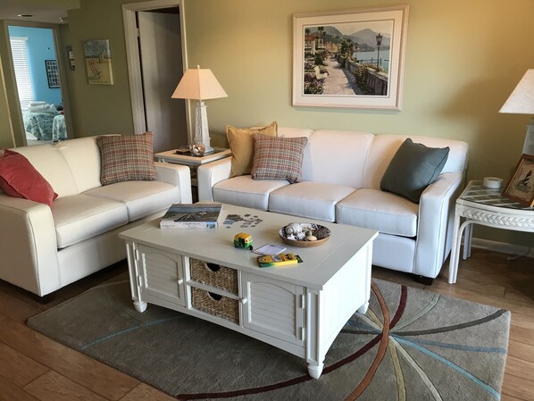 Comfortable and sunny living room 