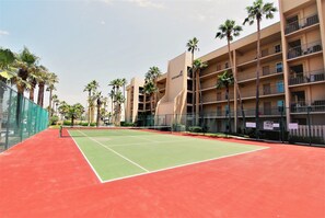 Bring your rackets and balls; We have a Tennis Court!