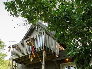 Your own private balcony overlooking our beautiful pond