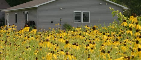 Peace on the Prairie is a studio apartment attached to our garage.