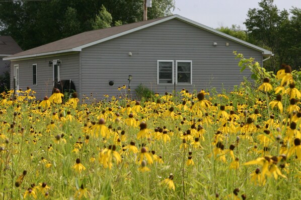 Peace on the Prairie is a studio apartment attached to our garage.