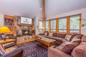 Living Room w/ wood fireplace