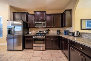 Kitchen with stainless appliances