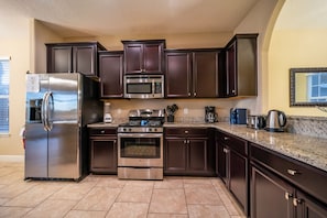 Kitchen with stainless appliances