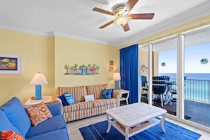 Living Area with Balcony