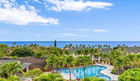 View from Upstairs Lanai of Townhome C 4, Na Hale O Keauhou