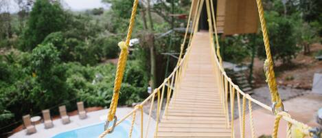 The only property we know with a suspension bridge in Costa Rica!