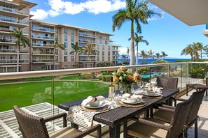 A serene outdoor setting framed by blue skies and graceful greenery HKH-247