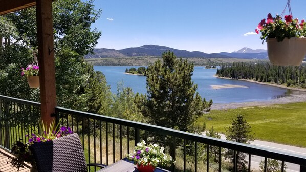 View from Patio towards the lake.