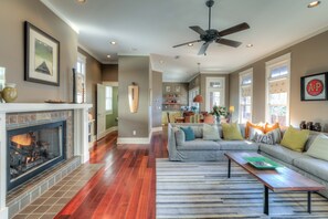 2nd Floor Living Room with Fireplace