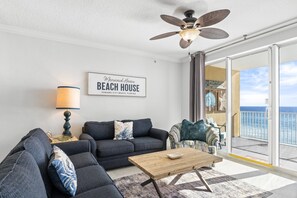 Living Area with Balcony