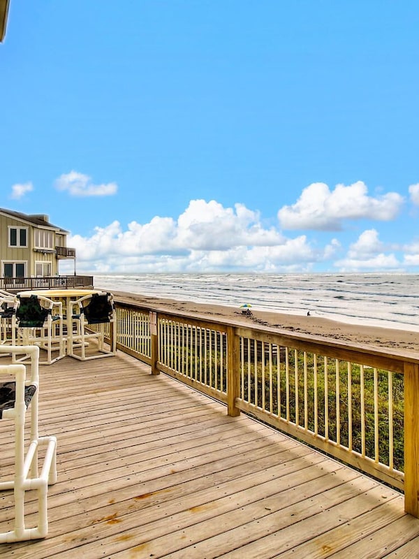 View from deck - Beachfront View from deck