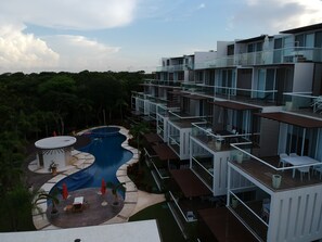 Aerial View of the Pool