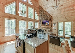 Great Lighing with Wall of Windows