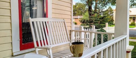 Morning Coffee on the deck, tranquility rocking the morning away