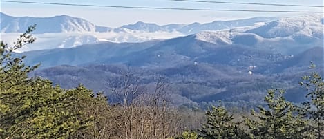 Snow topped mountains! Beautiful!