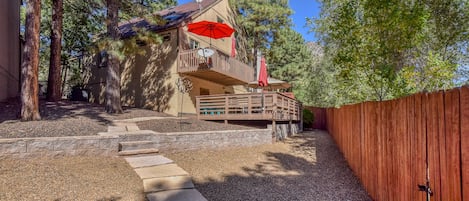 Fenced Backyard, Dual Decks, Path to Gate leads to Green Space and Elden Trails!