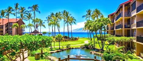 Priceless ocean breezy views of Molokai from balcony!