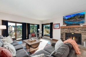 Relax on the couch with while taking in the views or watching a movie!