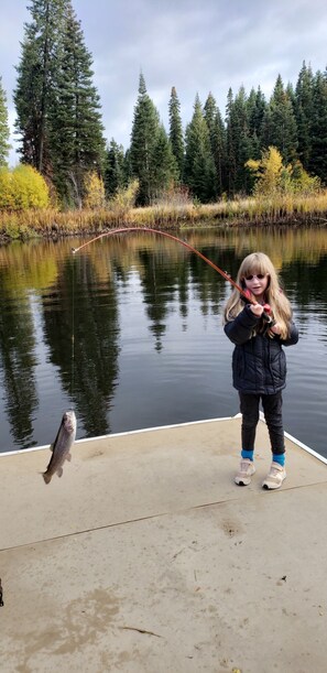 Look Mom and Dad a fish my size.