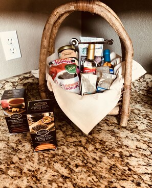 The Coffee Corner - coffee and teas to kick start your day. Products may vary
