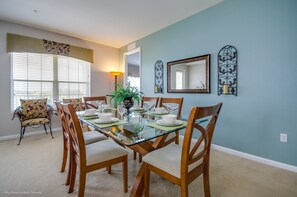 Intimate Dinner Haven: Set the stage for intimate dinners in our thoughtfully designed dining room, adorned with tasteful decor and cozy ambiance