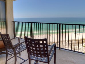 Private balcony with additional balcony