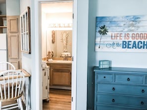 Dresser with plenty of storage for your clothes.