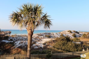 Beach view from the balcony.