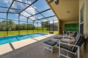 Spacious covered lanai