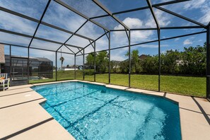 Pool view with no rear neighbors