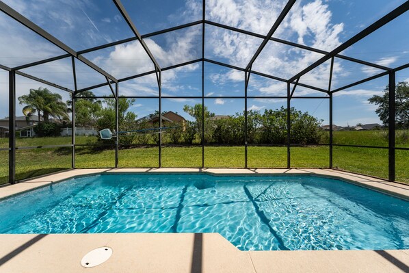 large pool with showing the gorgeous view