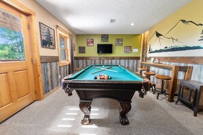 Furniture, Table, Indoors, Pool Table, Room
