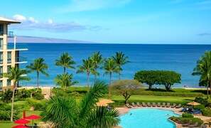 Bask in sweeping ocean views, tropical palms, and poolside luxury?just steps from the golden sands of Ka'anapali HKH-537