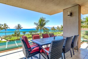 Indulge in oceanview luxury with a spacious lanai, designer furnishings, and private BBQ?steps from the beach. HKH-201