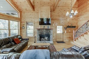 Wood Burning Fireplace