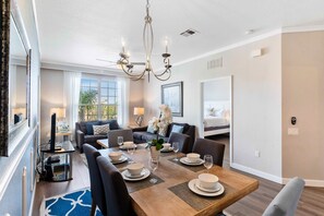 Elegant Dining Delight: Dine in style in our elegantly appointed dining room, where every meal becomes a memorable experience