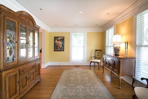 Elegant front sitting room.