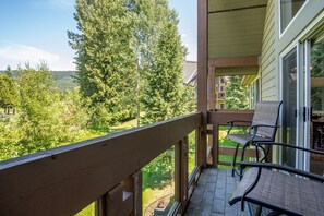 Balcony overlooking the golf course