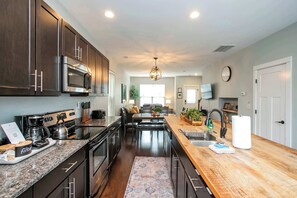 Spacious, Fully Stocked Kitchen