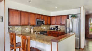 Poipu Kapili Resort #56 - Kitchen & Breakfast Bar - Parrish Kauai