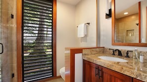Poipu Kapili Resort #56 - Lower Level Full Guest Bath - Parrish Kauai