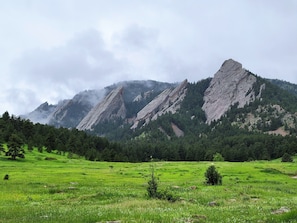 Flatirons from Chautauqua Park