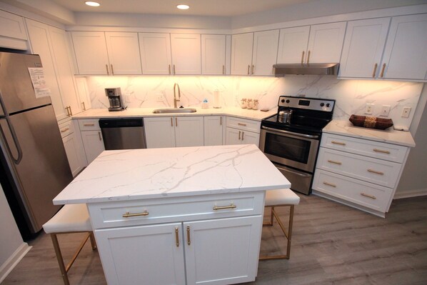 Fully stocked kitchen