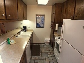 Refrigerator, Sink Faucet, Sink, Painting, Kitchen