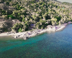 Aerial view from the our private Beach Lounge and our 3 beaches