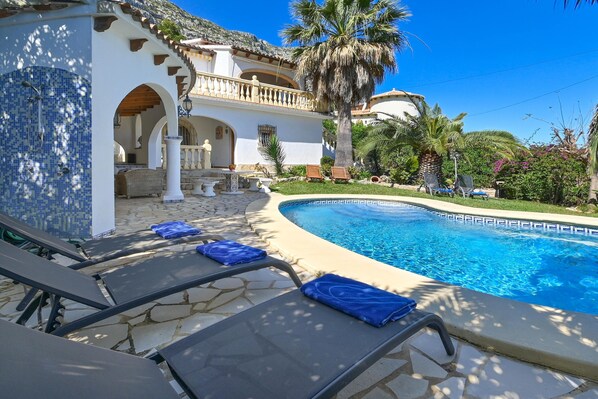 Garden and swimming pool