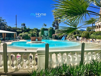 Apartment 2 rooms CANNES, sea view, pool, parking