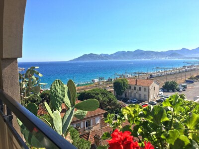 Apartment 2 rooms CANNES, sea view, pool, parking