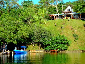 The property view from the water